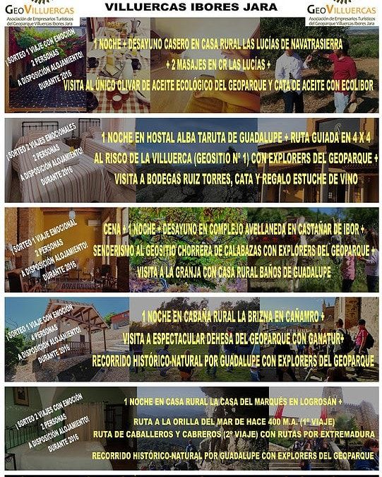 Sorteo de 7 viajes al Geoparque